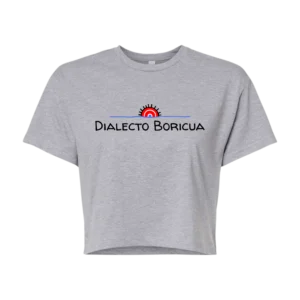 Estilo Collage-Mujer-Crop top-Gris-Front copy